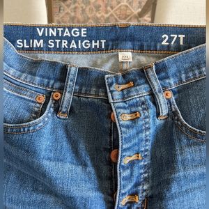 JCrew vintage slim straight jeans